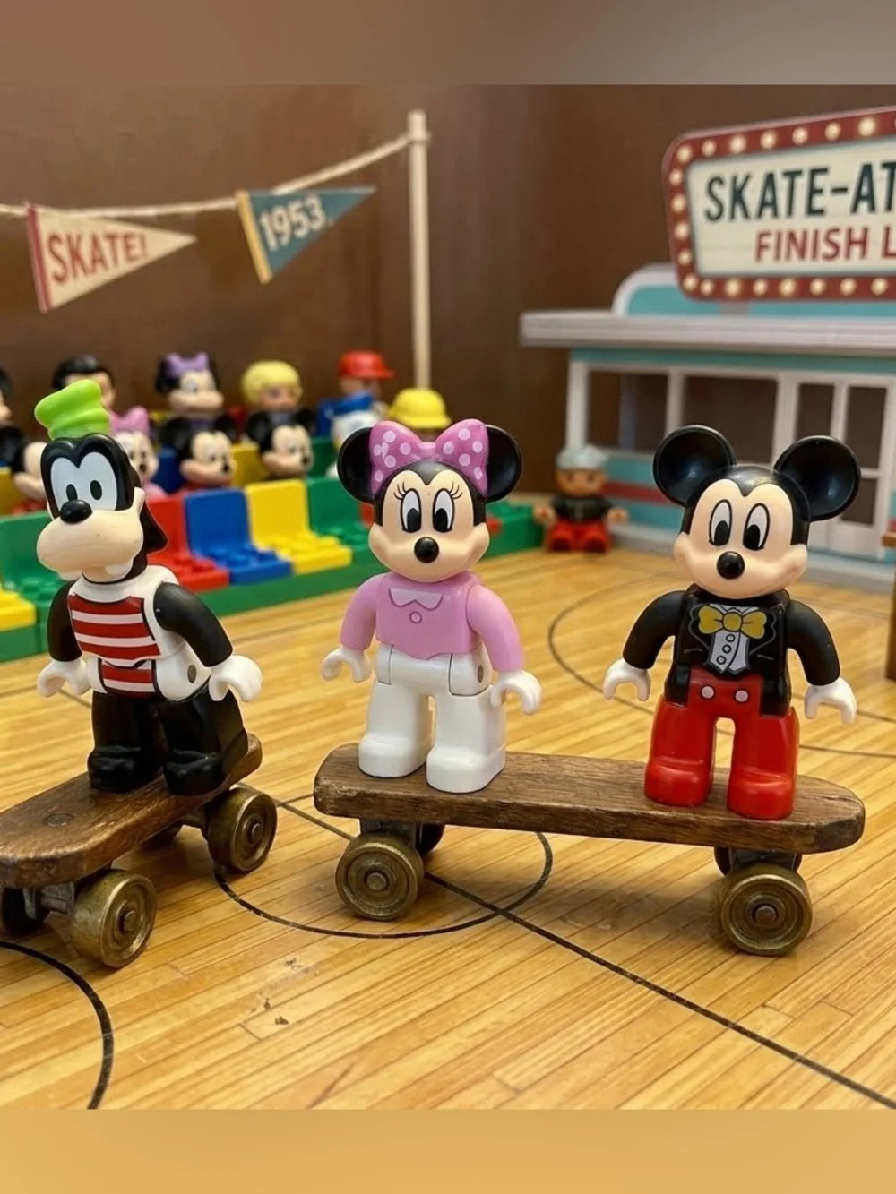 LEGO DUPLO Disney Figure Lot - Mickey Mouse, Minnie Mouse & Goofy (Set of 3)